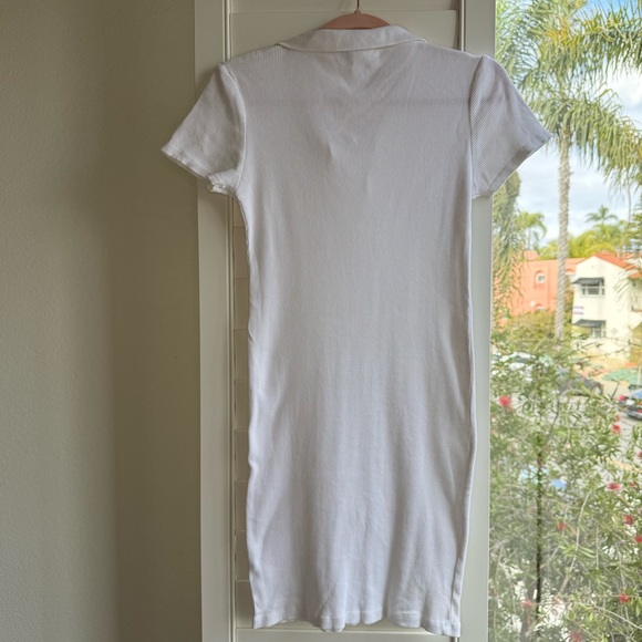 S O L D Topshop sporty ribbed polo mini dress in white size small - Picture 6 of 11